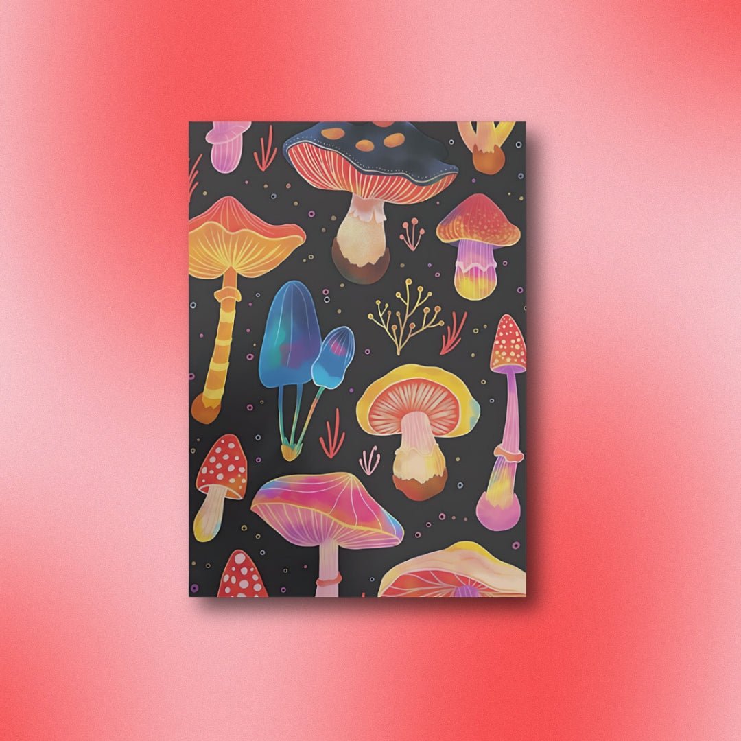 Psychedelic Art Poster - Fliegenpills - Fliegenpilz Pulver getrocknet kaufen