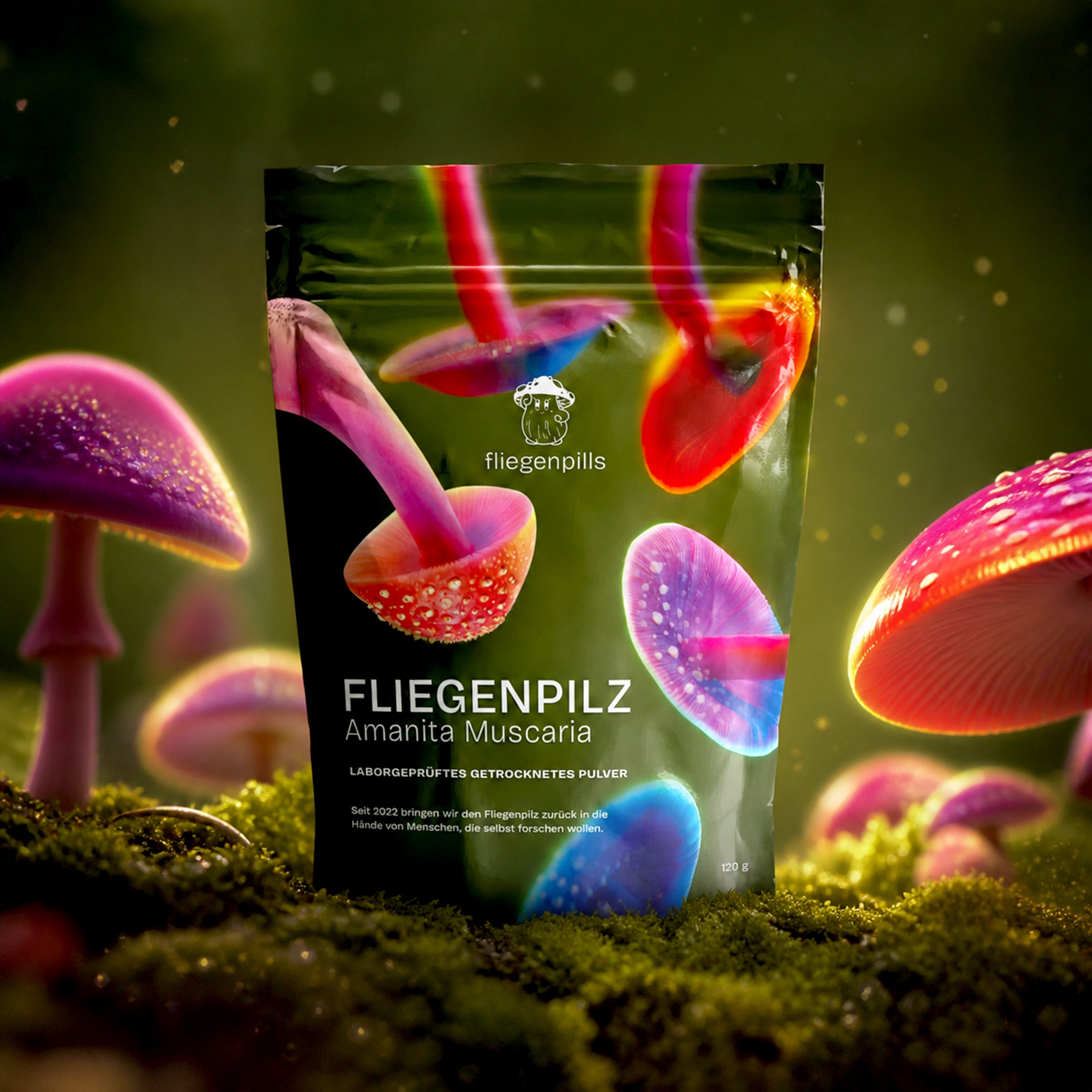 Fliegenpilz kaufen: Amanita Muscaria Pulver getrocknet - Räucherwerk