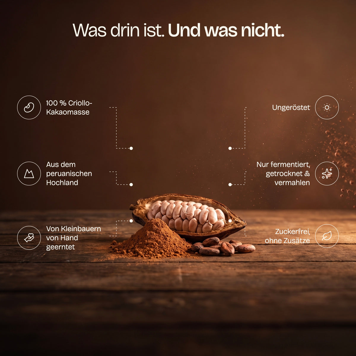 Was im Rohkakao drin ist: Criollo-Kakaomasse aus dem peruanischen Hochland